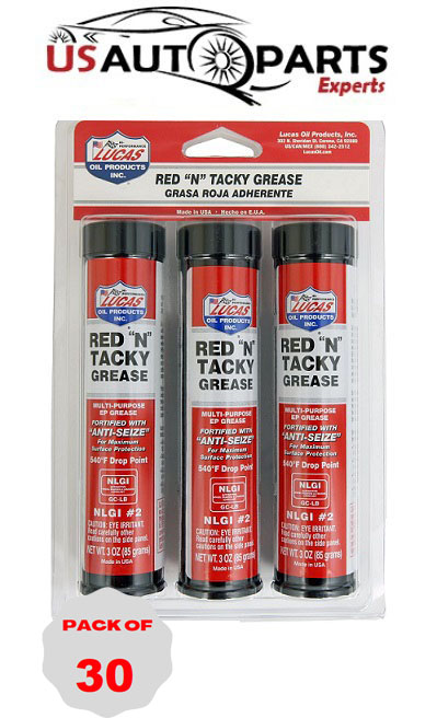 LUCAS - 10318 - Red "N" Tacky Grease/10x3(3x3oz) - CASE OF 30